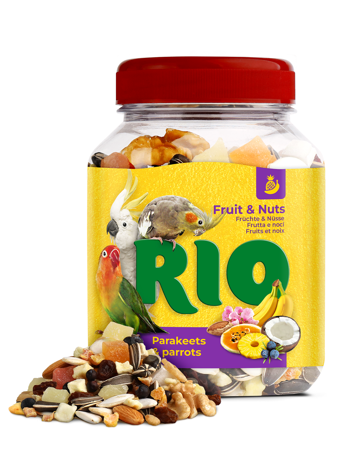 RIO Fruit And Nuts Mix Natural Treats For Birds 160g