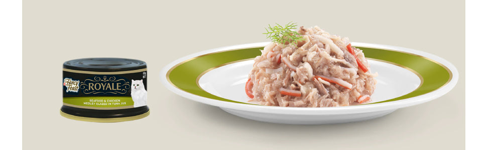 Fancy Feast Royale  Seafood & Chicken Medley Glazed in Tuna jus 85g