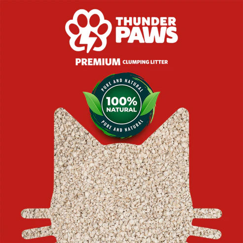 Thunder Paws Advance Care Baby Powder Clumping Cat Litter 10L