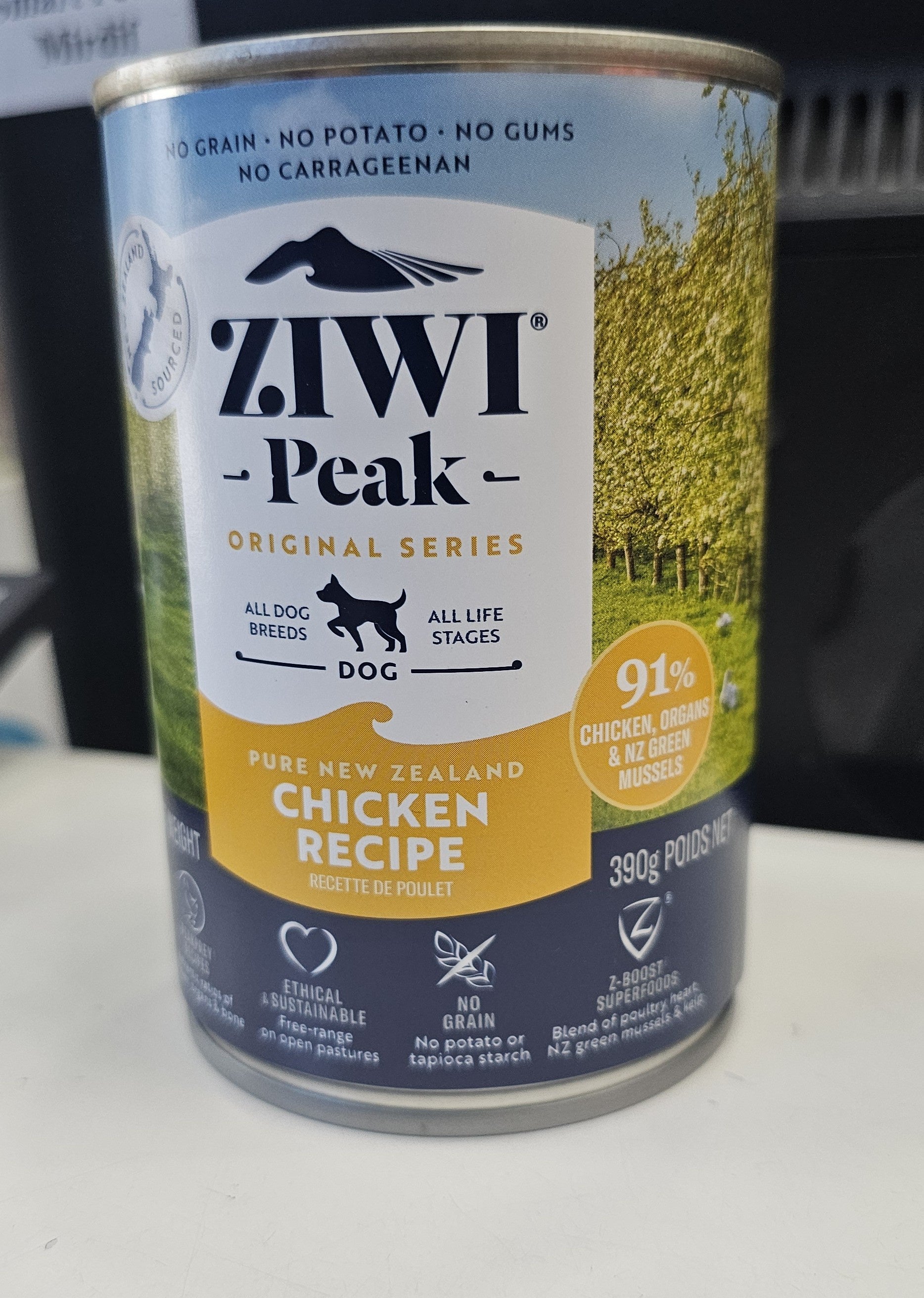 Ziwi Peak Chicken Recipe Canned Dog food  390g
