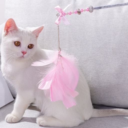 ITS MEOW CRISTAL STICK WITH RING AND FUR,SIZE:40cm (SOLD PER ONE PIECE)