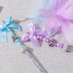 ITS MEOW CRISTAL STICK WITH RING AND FUR,SIZE:40cm (SOLD PER ONE PIECE)