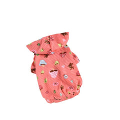 Hong Pet Animal Print Pet OutFit-Pink - M