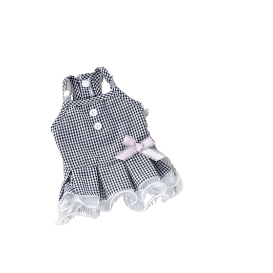 Hong Pet Pink With White Strip Pattern Dog Clothes - X Small, Pink