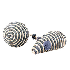 Duvo+ Rope Mouse & Ball Grey 2Pc