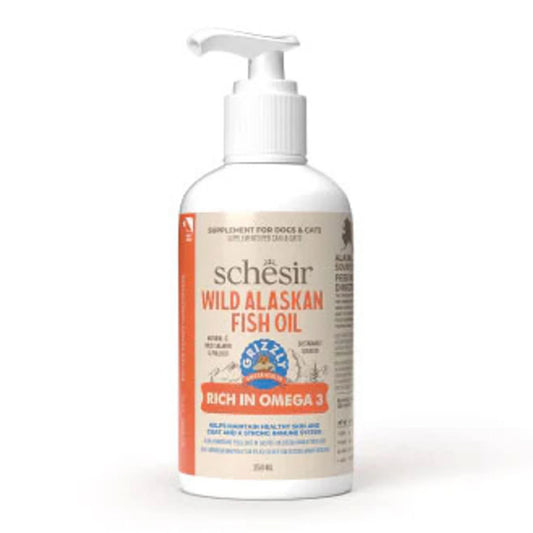 Schesir Grizzly Wild Alaskan Fish Oil Omega Plus 250ml