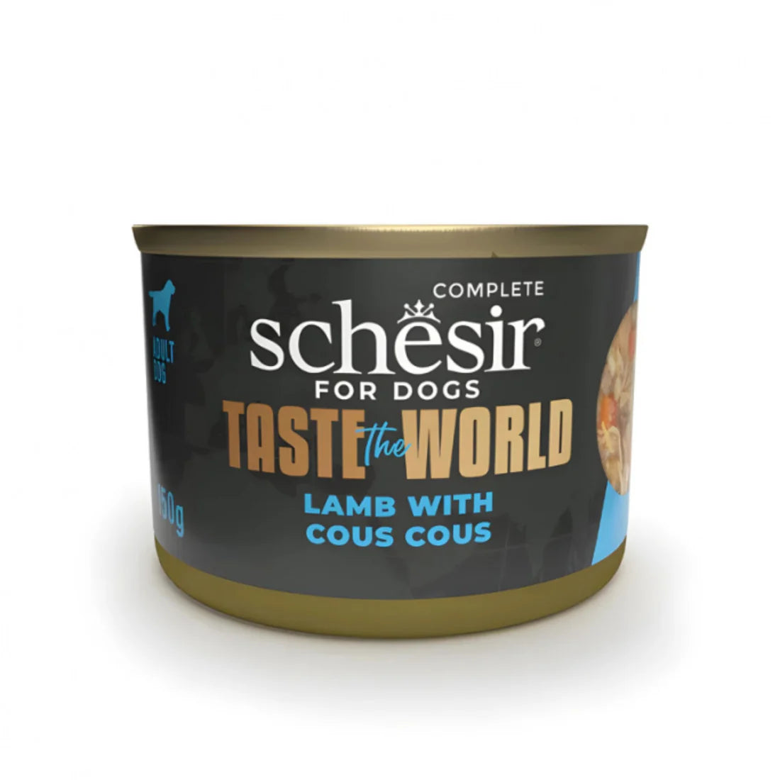Schesir Taste The World Dog Wholefood - Lamb With Cous Cous 150g (Min Order- 8 Cans)