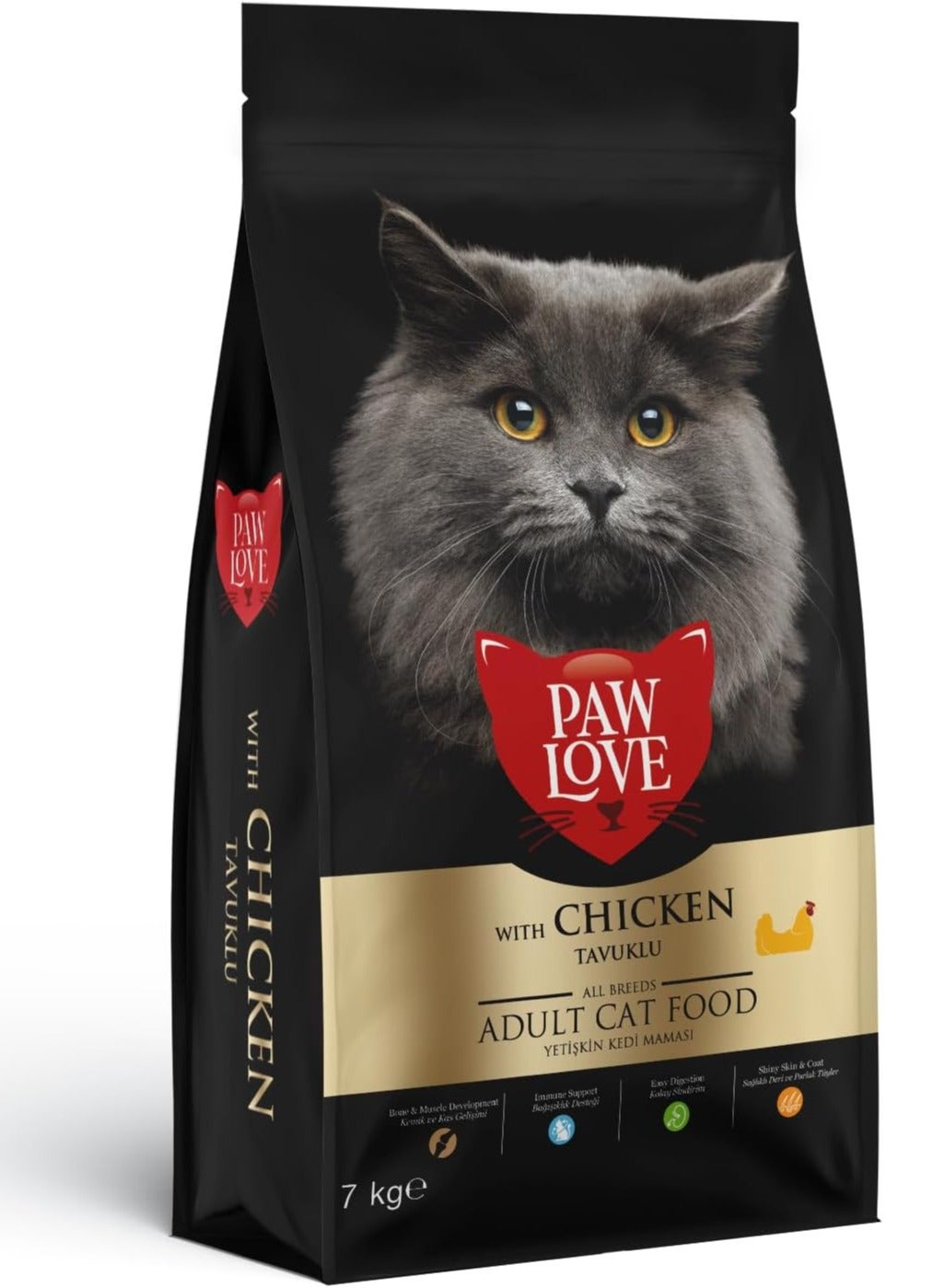 Paw Love Adult Cat Food Chicken 7kg