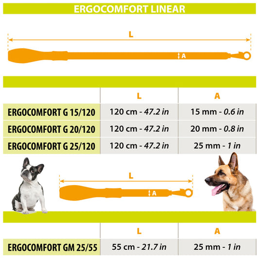 [75457939] Ferplast Ergocomfort G Lead[Color - Blue, Dimension - 25mm x L 120cm]