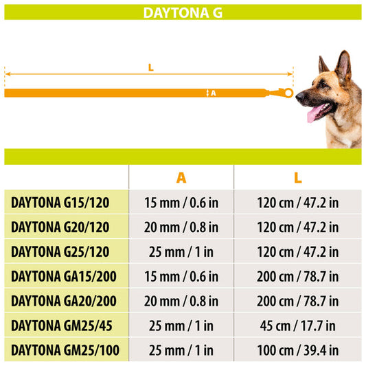 [75334925] Ferplast Daytona G Nylon Dog Leash[Color - Blue, Dimension - 15mm x L 120cm