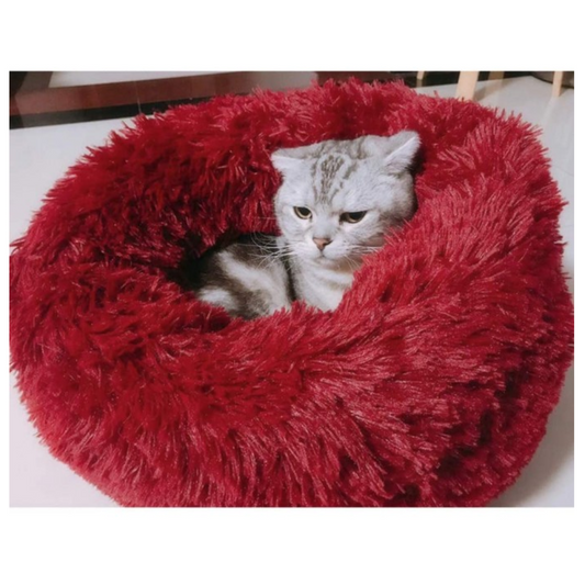 Pado Pet Fluffy Donut Cushion XL- Red