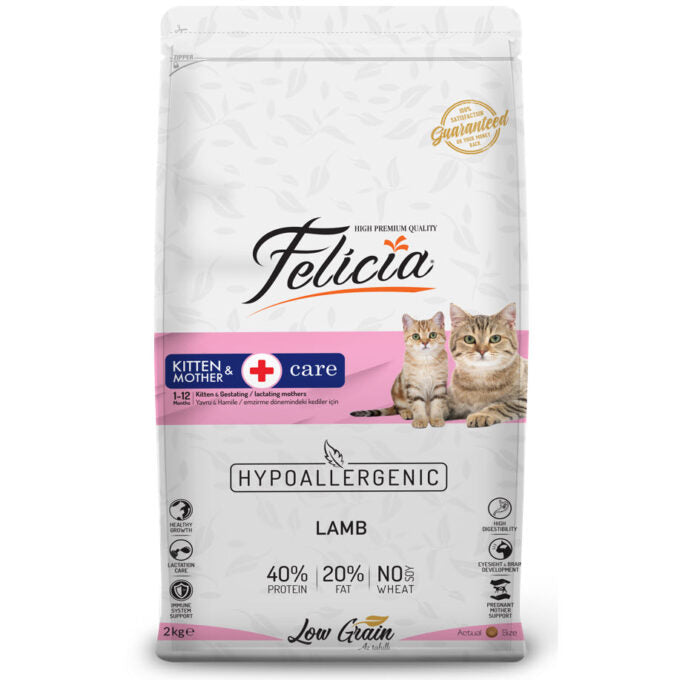 Felicia Kitten And Mother Cat Food With Lamb 2 kg