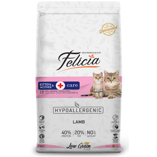 Felicia Kitten And Mother Cat Food With Lamb 2 kg