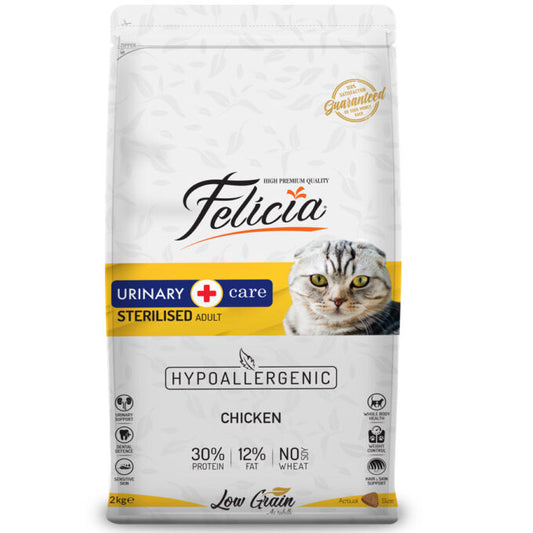 Felicia Sterilesed Cat Food With Chicken 2 kg