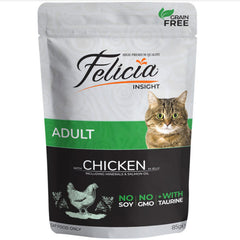 Felicia WET FOOD POUCHES for adult cats with chicken in jelly 85gr