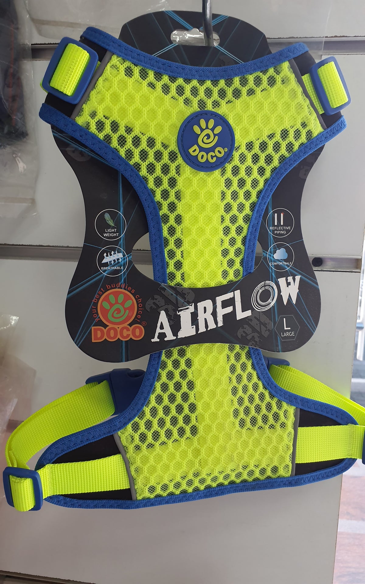 DOCO® Super Comfortable 3D Foam Harness (DCA313)[Size - L, Color - Lime
