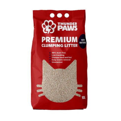 Thunder Paws Advance Care Clumping Cat Litter Unscented 8.45 kg/10 Liters