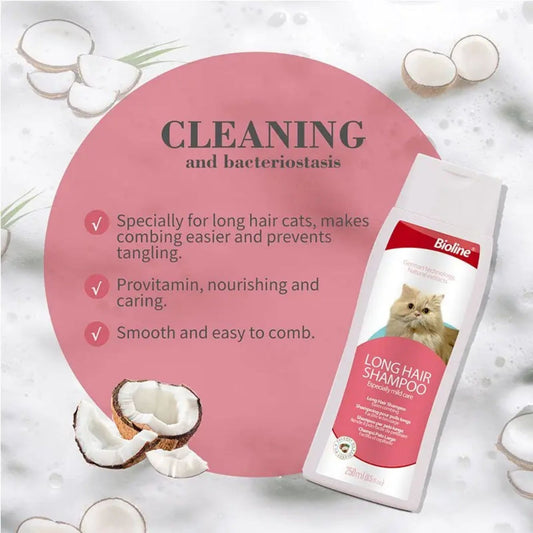 Bioline Long Hair Cat Shampoo 200ml