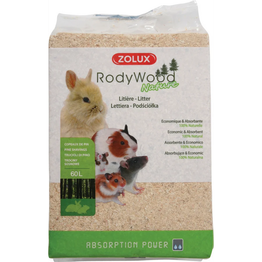 Zolux Rodent Litter Rodywood Nature 60L