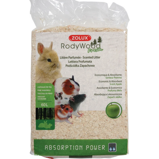 Zolux Rodent Litter Rodywood Fresh Apple 60L