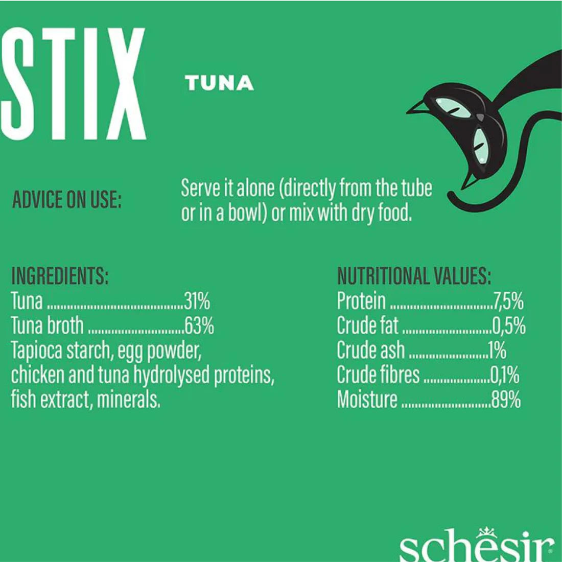 Schesir Stix Treat for Cat In Cream - Tuna 6*15g