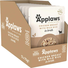 applaws cat chicken with rice  70g