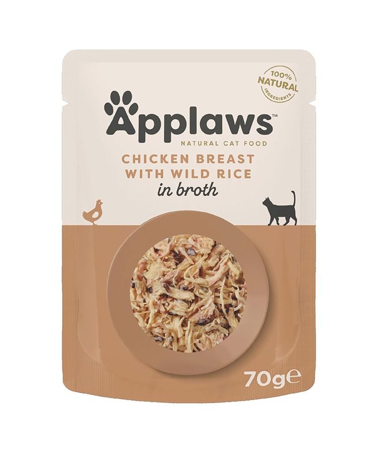 applaws cat chicken with rice  70g