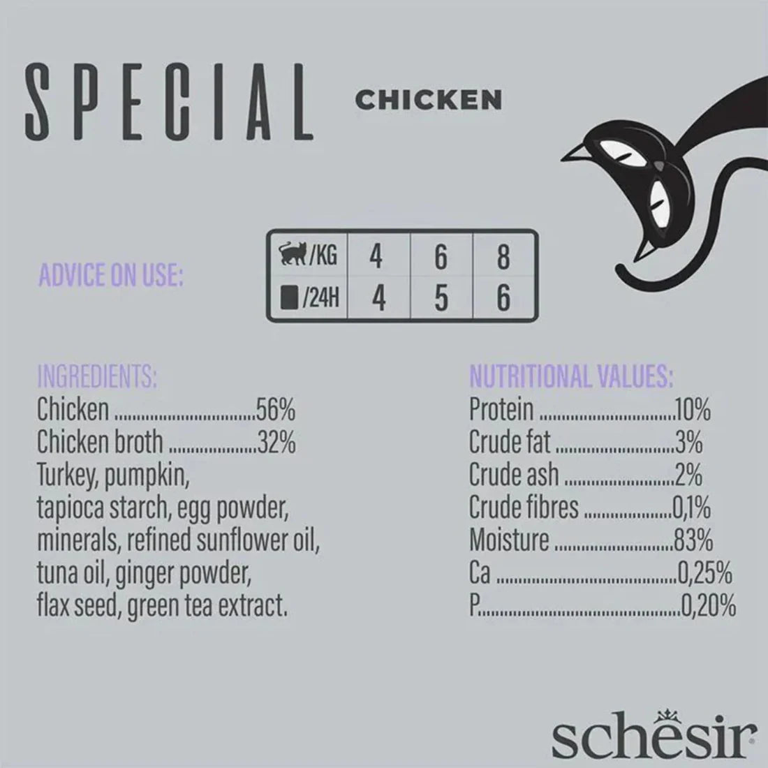 Schesir Special Mousse (Exigent) For Cat - Chicken with Duck Liver 70g