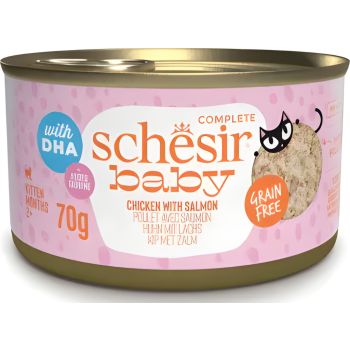 Schesir Baby Kitten Wholefood - Chicken with Salmon  70g