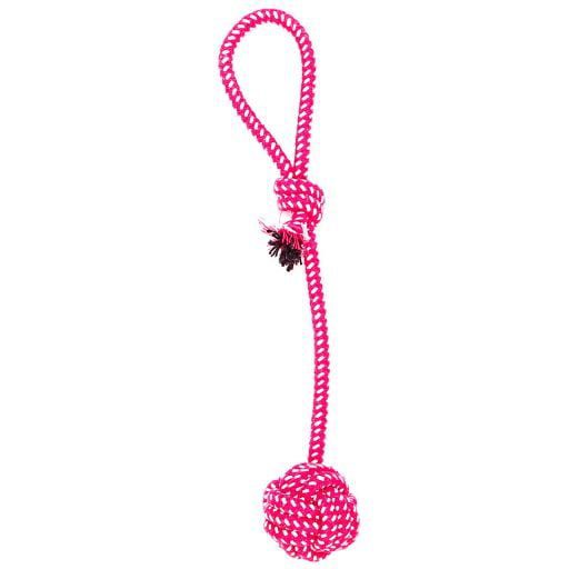 PETS CLUB PET COTTON ROPE AND BALL DOG TOY,SIZE: 30cm