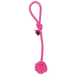 PETS CLUB PET COTTON ROPE AND BALL DOG TOY,SIZE: 30cm
