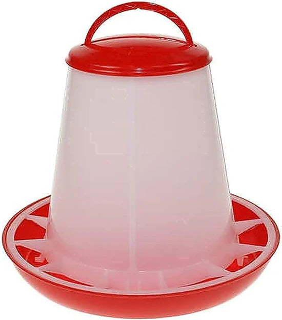 Bird Food Feeder Red Small 1L