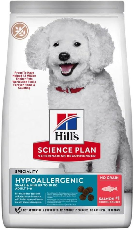 Hill’s Science Plan Hypoallergenic Small & Mini Adult Dry Dog Food With Salmon (1.5KG)