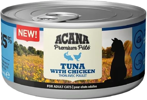 Acana Premium Tuna & Chicken Pate Cat Wet Food 85G
