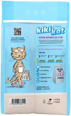 Kiki Kat White Bentonite Clumping Cat Litter –Cleany-Soap Scented-10 L (8.7 Kg)
