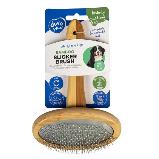 DUVO Bamboo Slicker Brush L