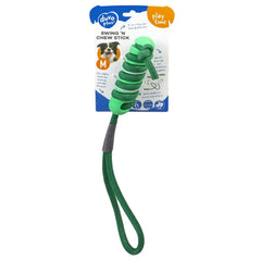 Duvo Swing `N Chew Stick Green - Medium (14.5 X 3.8 X 3.8cm)