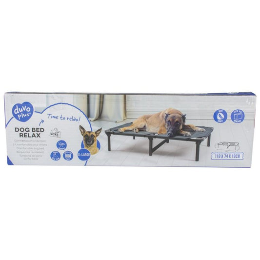 Duvo+ Dog Bed Relax, Grey 118x74x19cm