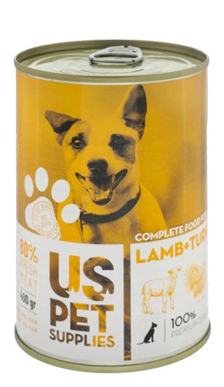 US Pet Pate with Lamb & Turkey for Adult Dogs 400 gr