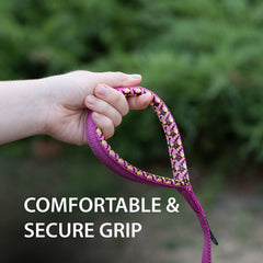 [75233103] Ferplast Daytona Fantasy G Nylon Dog Leash With Soft Grip[Color - Purple, Dimension - 20mm x L 120cm]