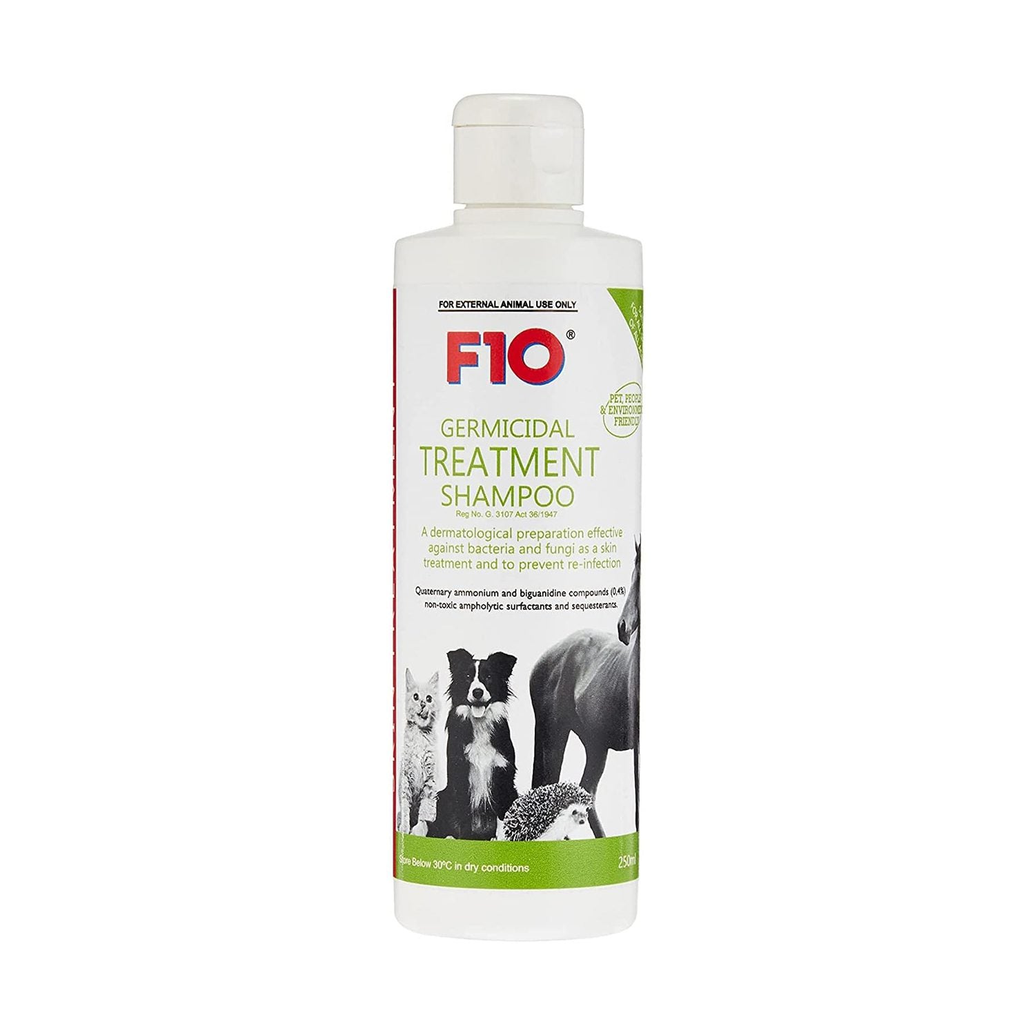 F10 Germicidal Treatment Shampoo 250 ML   [E000392]