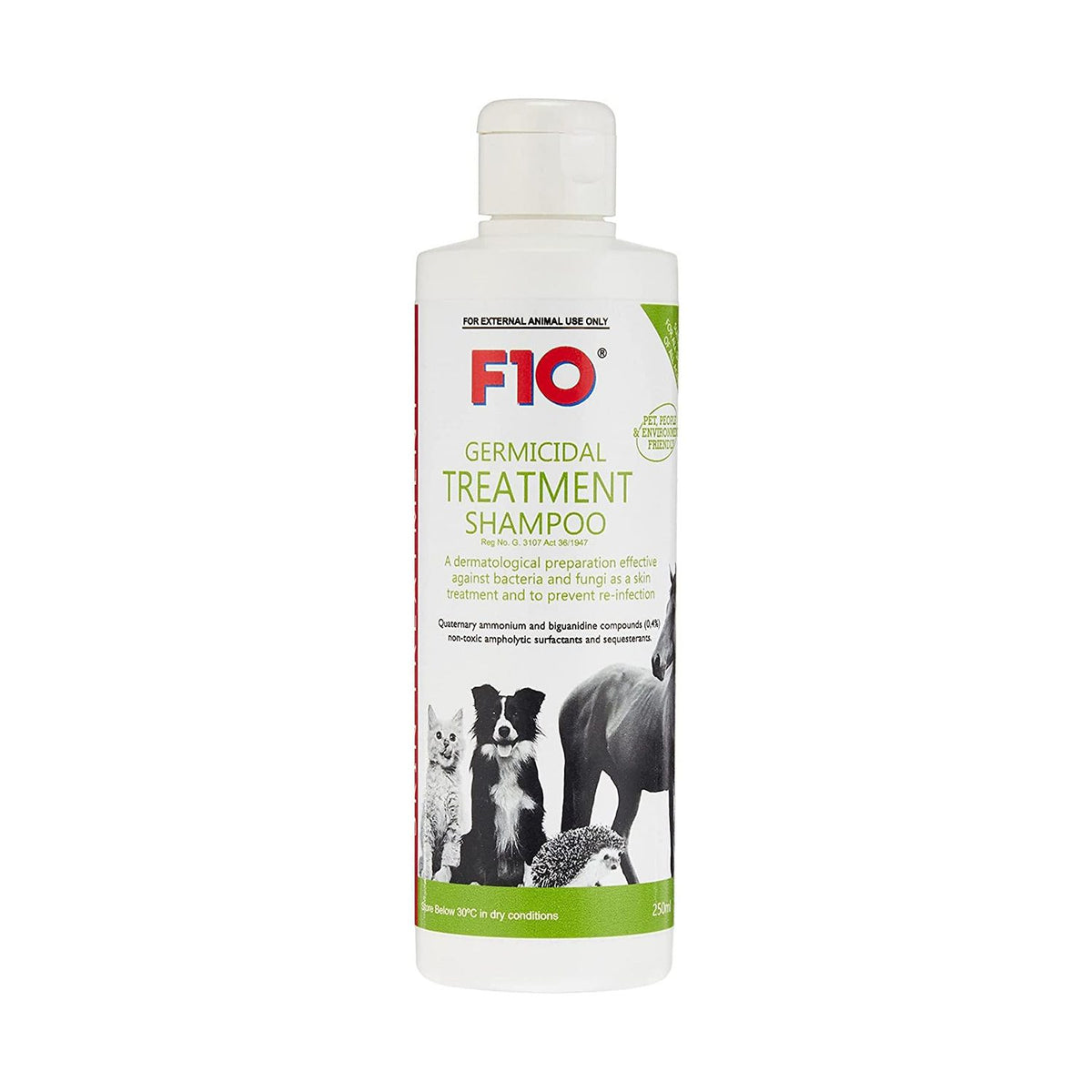 F10 Germicidal Treatment Shampoo 250 ML   [E000392]