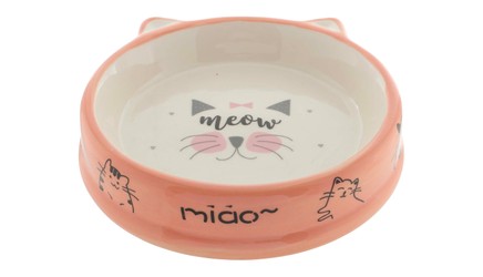 Saas Pet Ceramic Food Bowl- Pink  0013PK