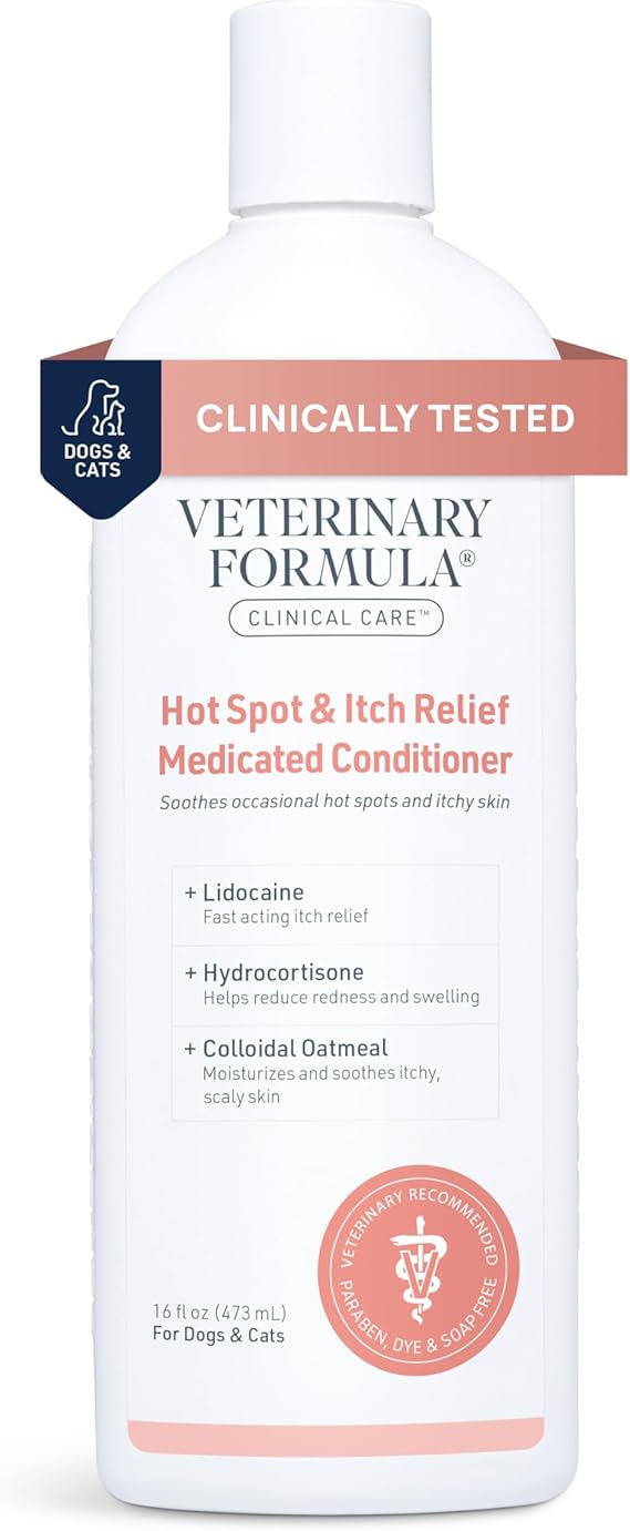 Synergy Labs VFCC Hot Spot & Itch Relief Medicated Conditioner 473ml (16oz) [Volume - 473ml]