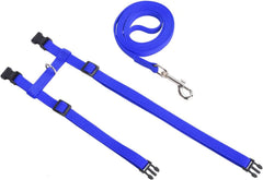 PETS CLUB ADJUSTABLE CAT LEASH WITH HARNESS- BLUE