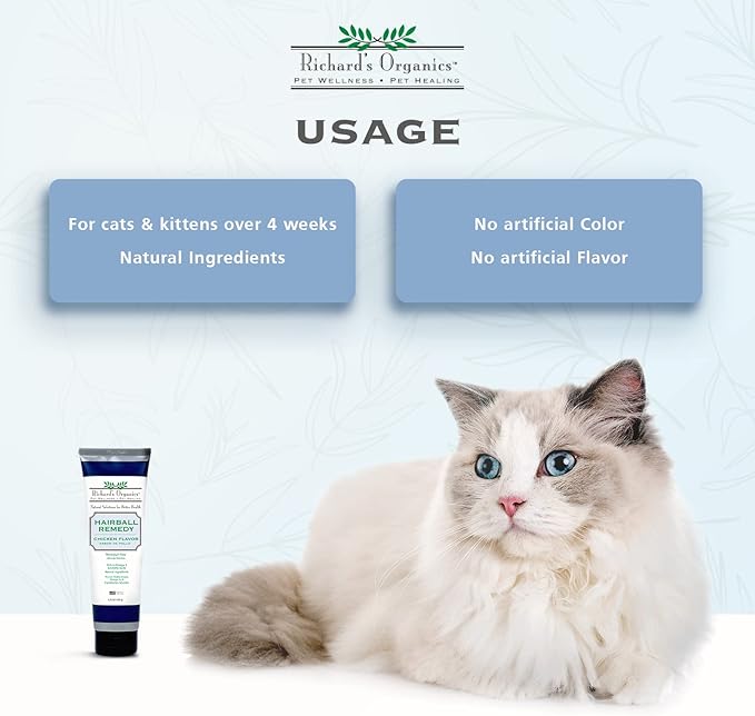 Synergy Labs Richard Organic Hairball Remedy Tube - Tuna
