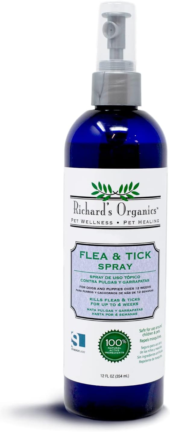 Synergy Labs Richard Organic Flea & Tick Spray - Dog 354ml