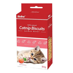 Bioline Catnip Biscuits  Salmon 80g
