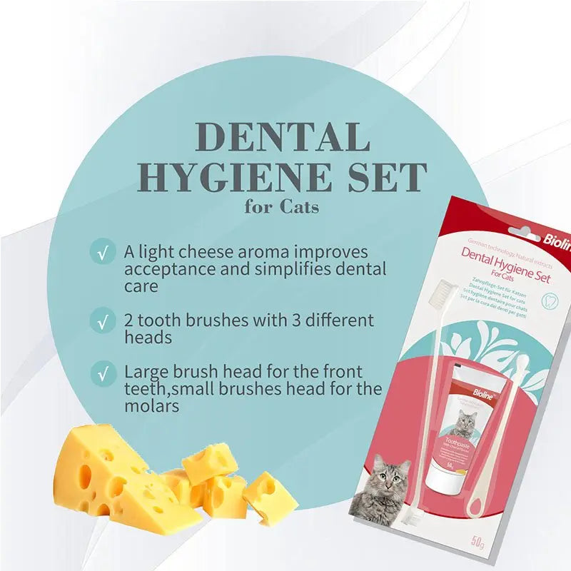 Bioline Dental Hygiene Set For Cats 50g