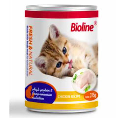 Bioline Canned Cat Food  Chicken 375g